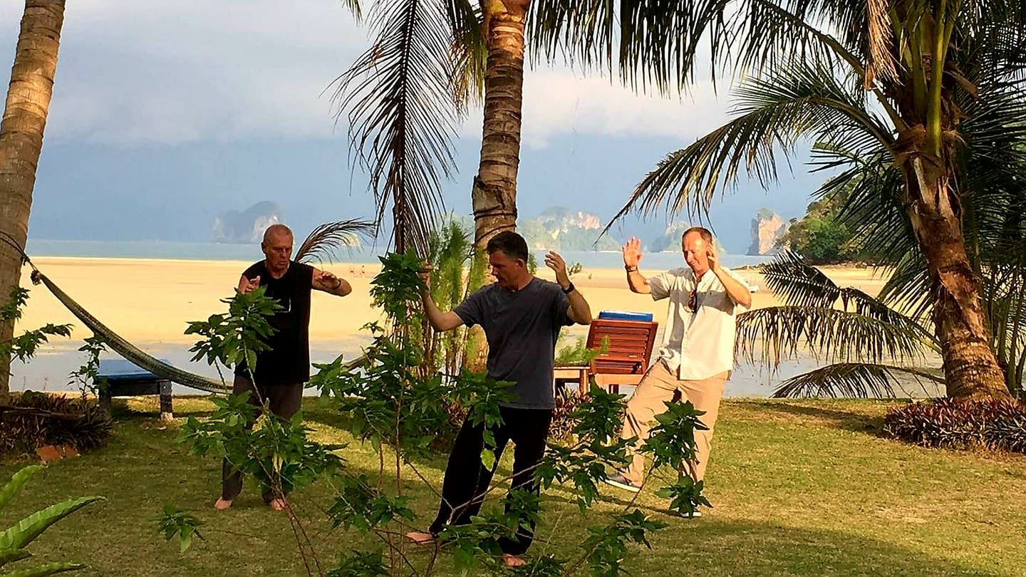 Anthony teaching Tai Chi in Thailand